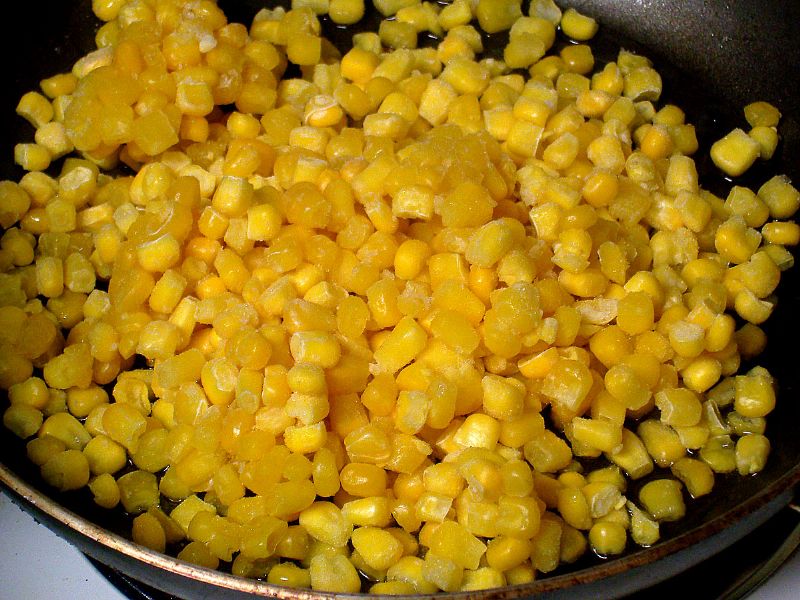 Add the frozen corn