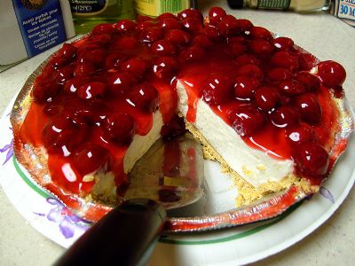 No Bake Cherry Cheesecake