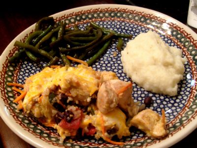 Chicken Black Bean Rice Casserole