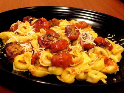 Roasted Garlic Tomato Tortellini