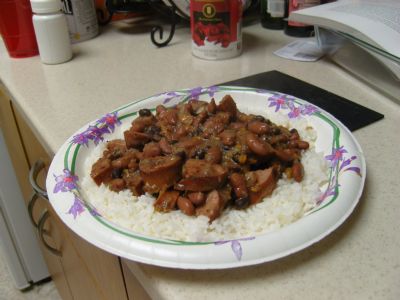 Beans, Sausage and Rice