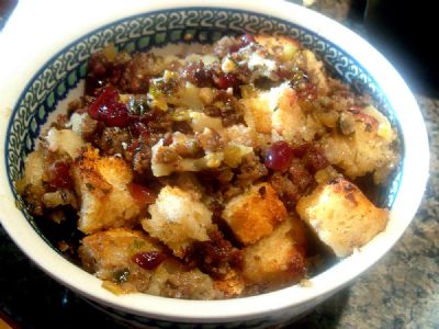 Sage Sausage Cranberry Stuffing