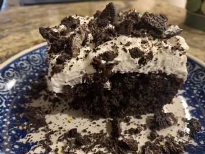 Oreo Poke Cake