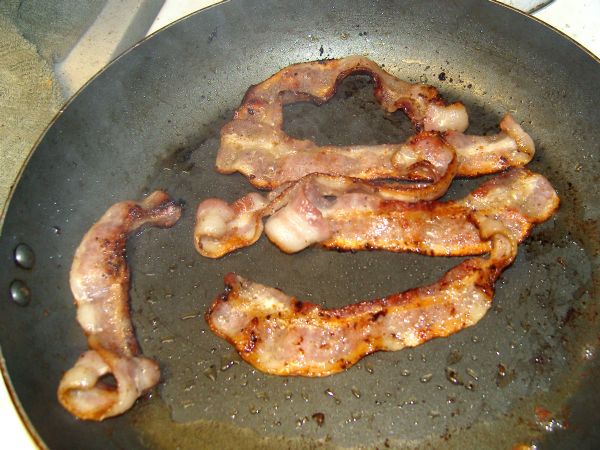 Gratuitious bacon shot - (save the grease for bacon corn or bacon green beans)