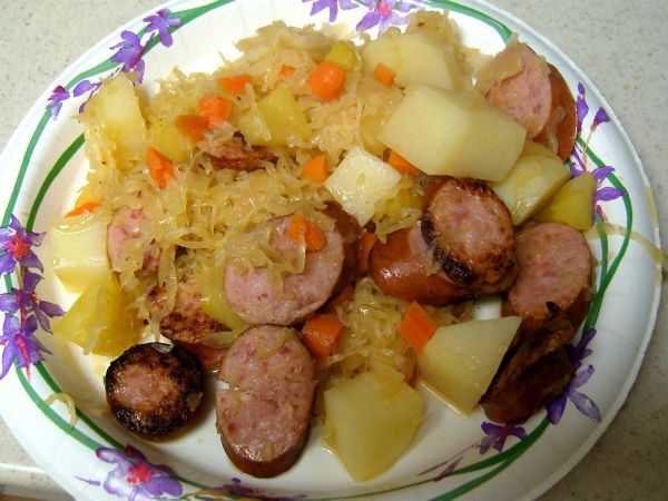 Kielbasa and Sauerkraut