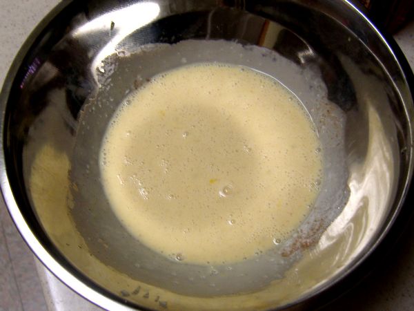Here is the final egg batter mixture