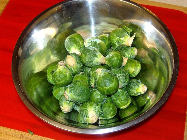Wash Brussels Sprouts