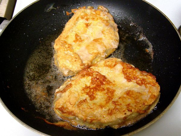 Flip. Cook other side. This was about 5-6 minutes on one side.