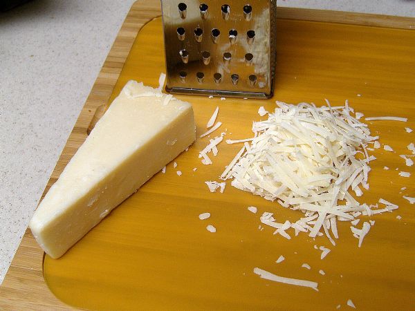 Grate 1/4 cup of Pecorino Romano Cheese