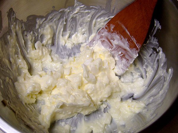 Mix the butter and shortening together