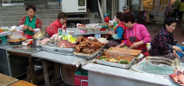 Fresh Fish for Sale at the Gwangjang Market