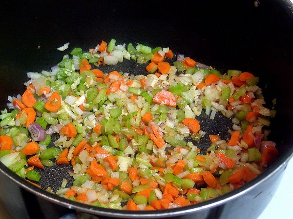 Sweat the mirepoix