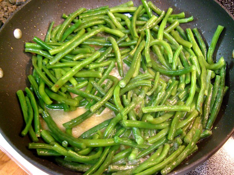 Mix beans into the butter