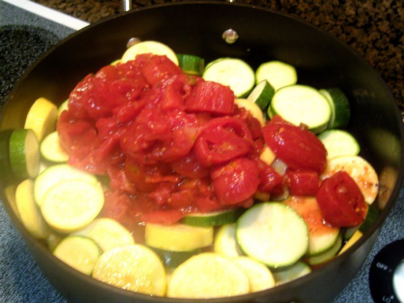 Add stewed tomatoes