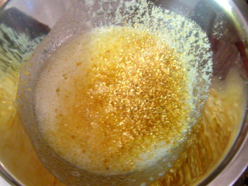 Melt butter.  Add lemon zest (and other seasonings if desired)