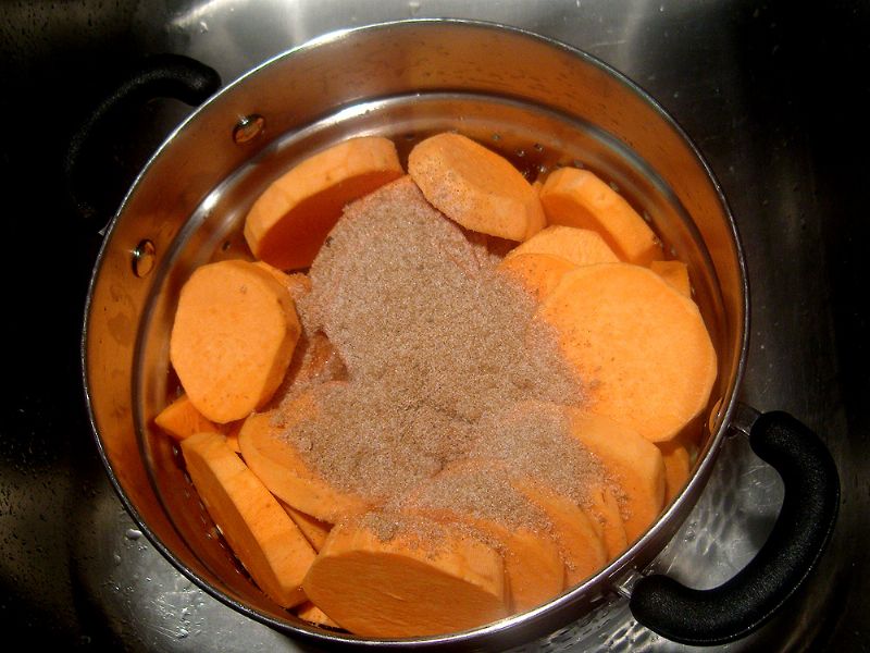 I normally add half the mixture while in the colander, then transfer to a mixing bowl