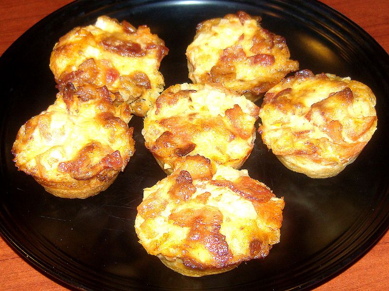 Bacon Swiss Tomato Bites