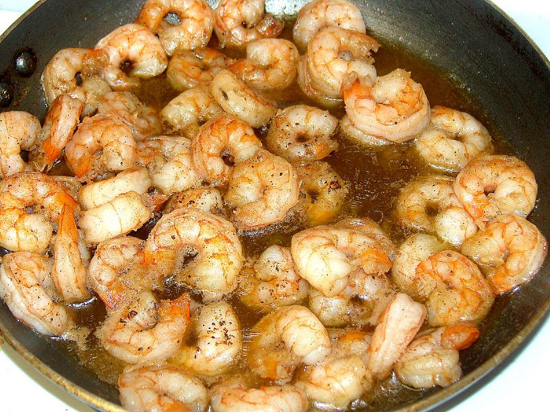 The shrimp is done.