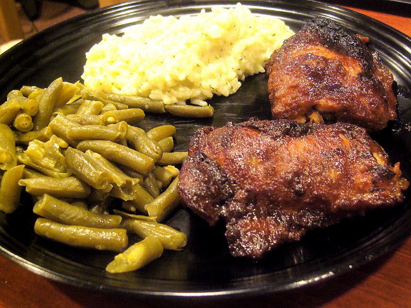 Honey Curry Baked Chicken (an earlier instance that was a bit darker)