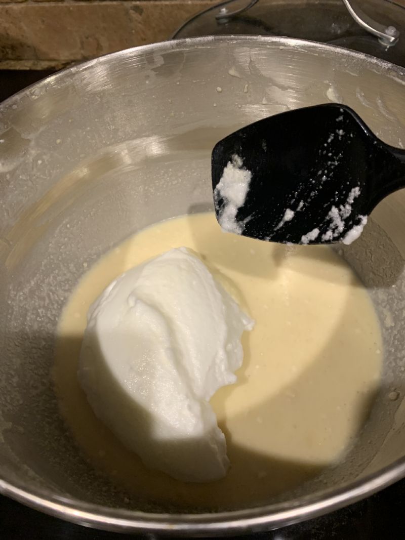 Fold in the egg whites